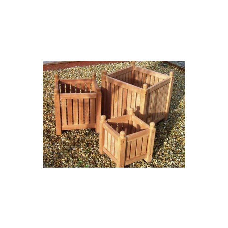 Teak Garden Planter Set